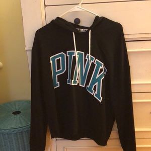 Pink hooded sweatshirt